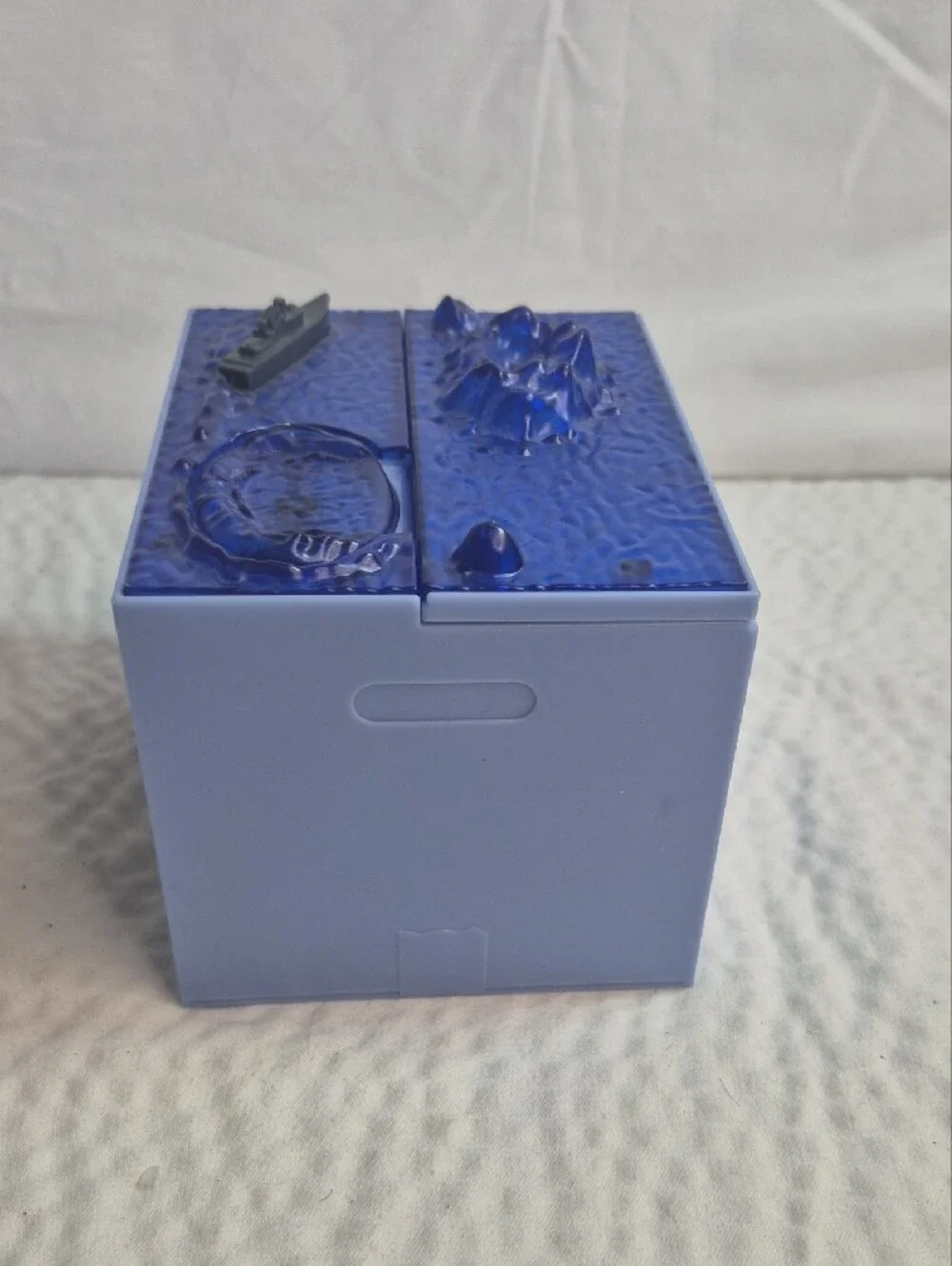 Godzilla Boom Collectible Still Bank Blue Plastic Piggy Bank with Ship Comic Art